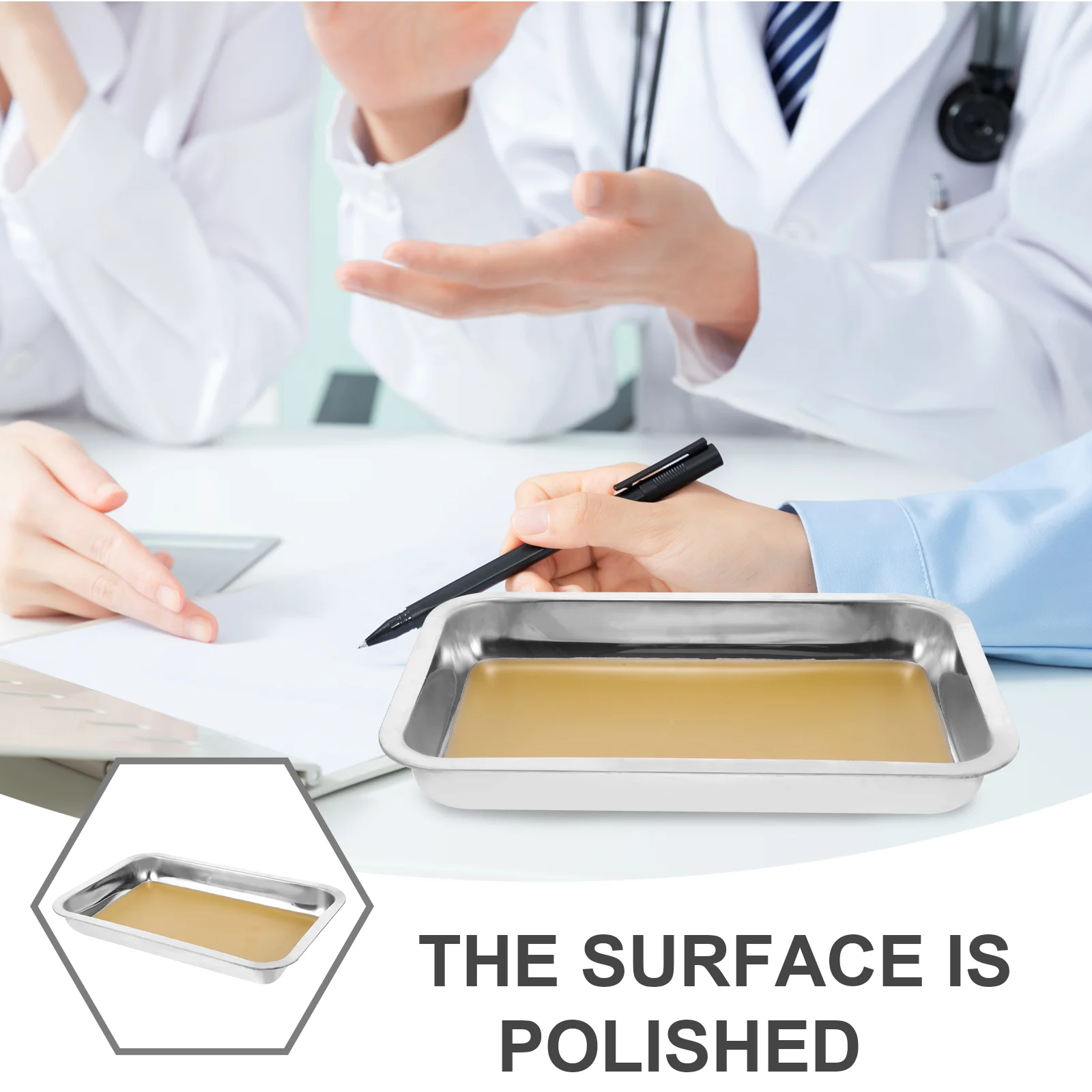 Stainless Steel Dissection Tray Anatomy Plate Wax Dissecting Tray Biological Teaching Instrument Medical Science Lab Equipment