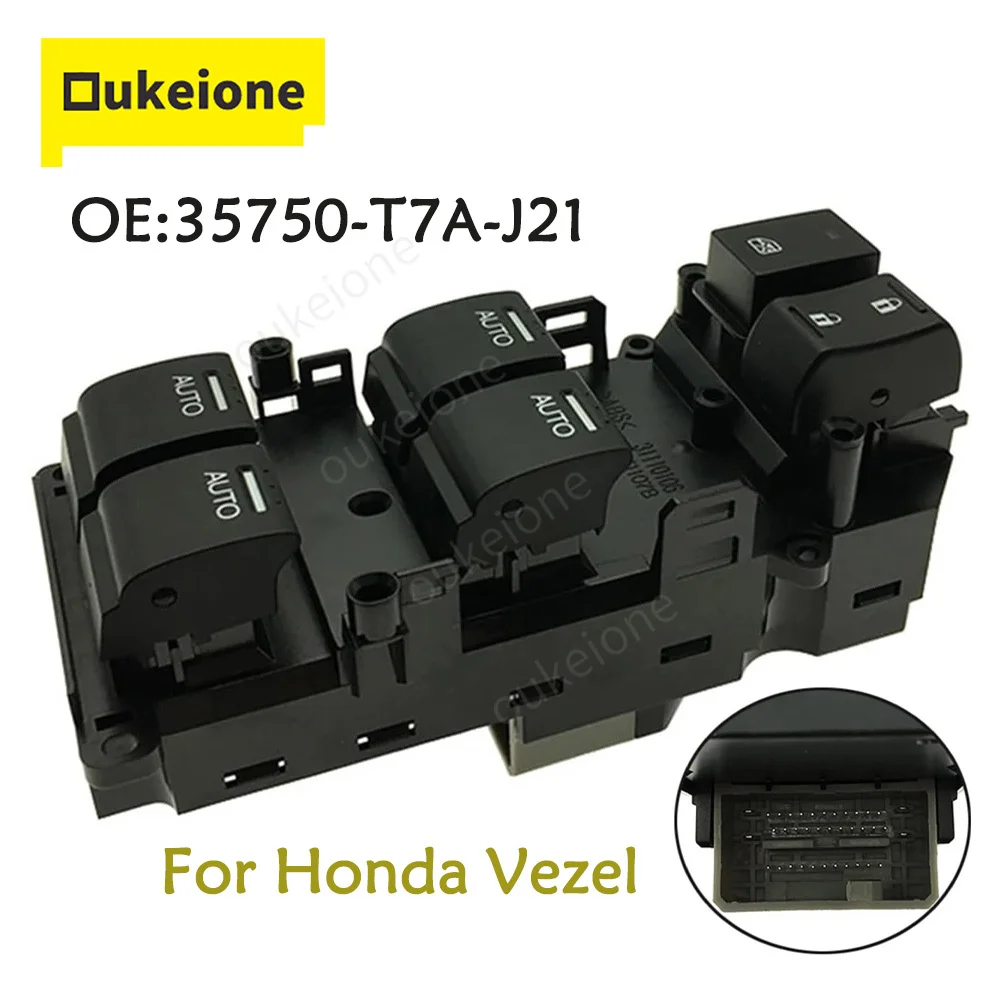 

35750-T7A-J21 RHD for Honda Vezel Electric Master Power Window Control Switch Glass Regulator Button 35750T7AJ21 Car Accessories