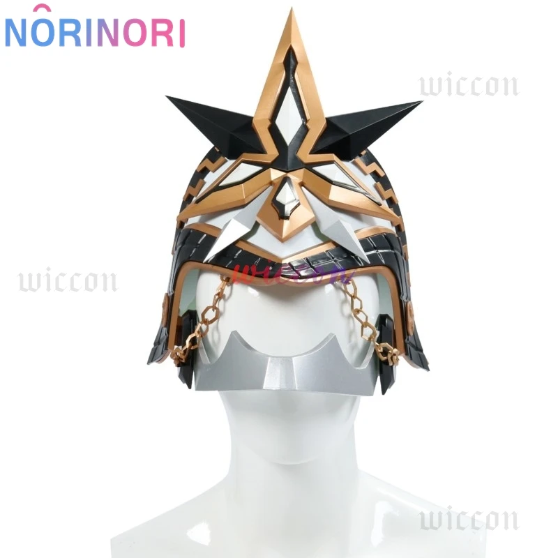 Game Genshin Impact II Capitano Cosplay Mask The Captain Capitano Masks Cosplay Adult Helmet Mask Ornaments Halloween Costume