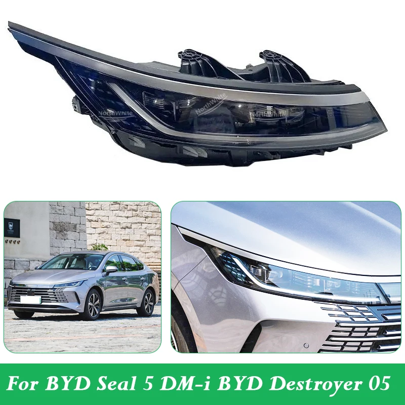 9 Pin Front Bumper Headlight For BYD Seal 5 DM-i BYD Destroyer 05 Head Light Head Lamp HA2HK-4121010A HA2HK-4121020A