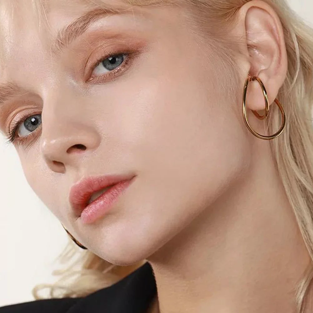 

1Pair French Style Horseshoe Ear Clip Simple Chic Girl Ear Hook Fashion Earrings Daily Wear Gift Fashion Earrings