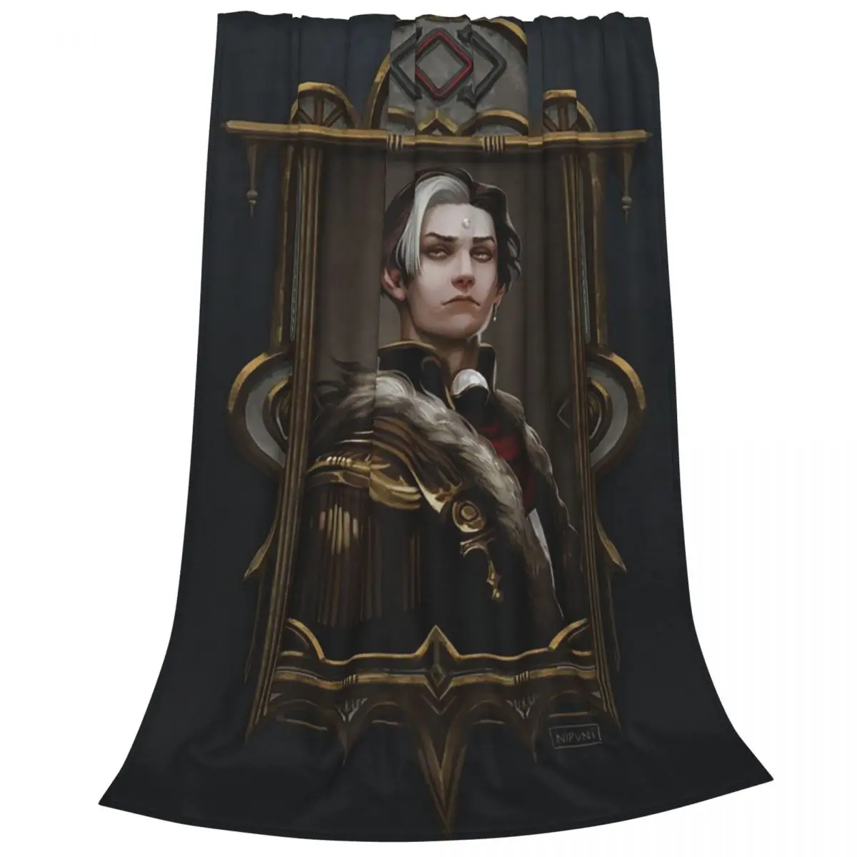 Solus Zos Galvus Framed Portrait Blankets Fleece Super Soft Sofa Throw Blankets For Couch Bedding Outdoor Throws Bedspread Quilt