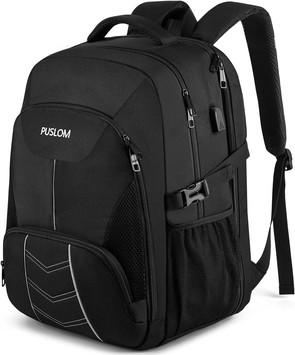 

18.4Inch Travel Laptop Backpack with USB Charging Port Business Flight Approved Carry On Backpack