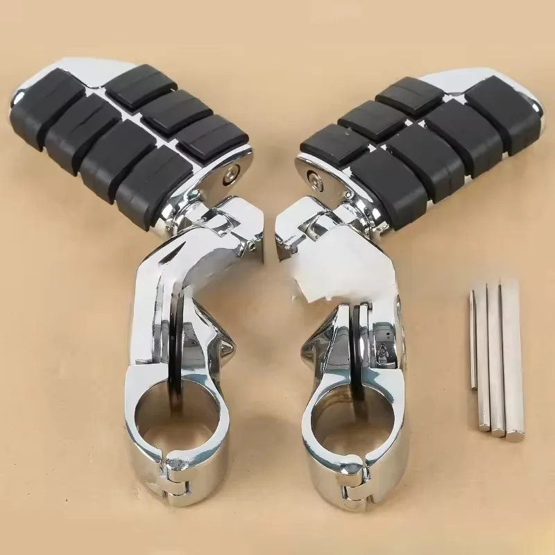 Suitable for Harley, Luwang, street gliding modification aluminum alloy rest pedal motorcycle modification accessories