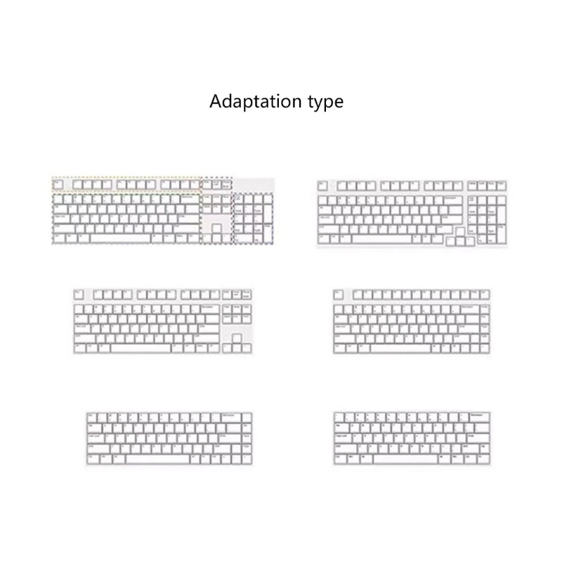 116 teclas Mahjong Pudins Keycap ASA PBT Translúcidos Mecânico Keycap