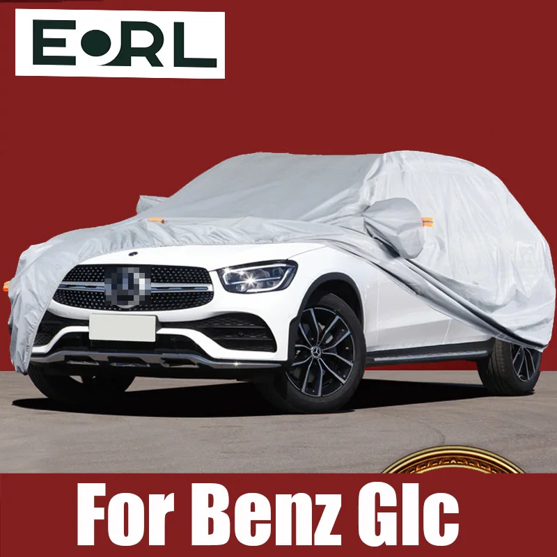 

Full Car Covers Snow Ice Dust Sun UV Shade Cover Oxford Cloth Car Outdoor Cover For Mercedes Benz GLC 200 260 300 Accessories