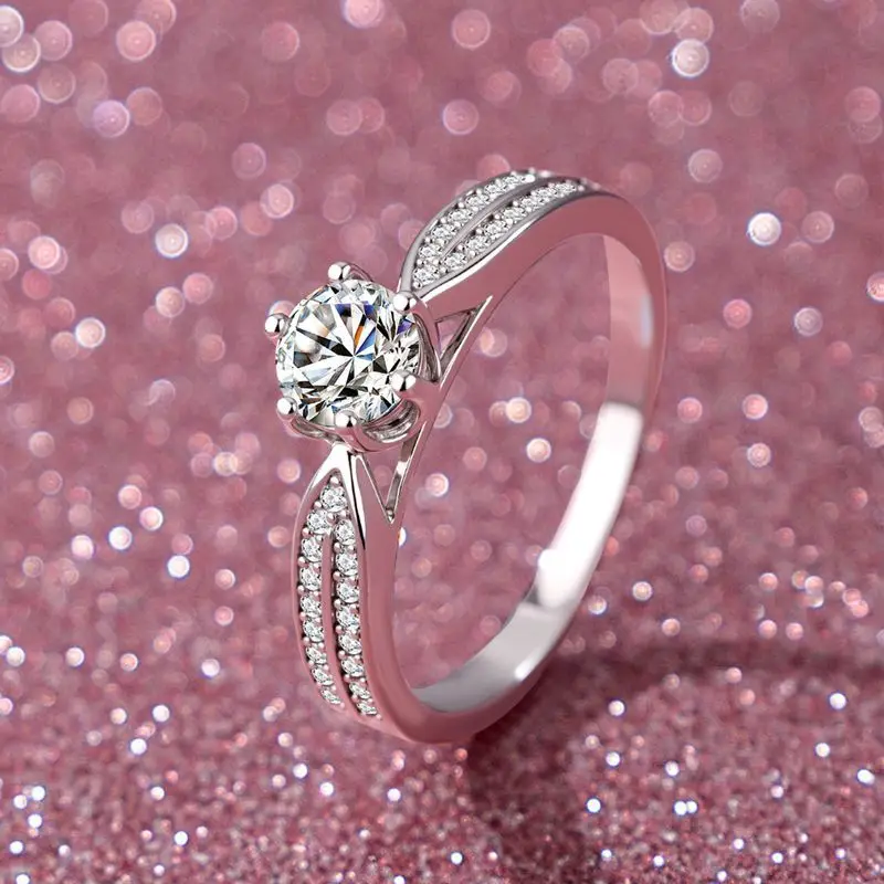 Confession Love Token Star Queen Ring 0.5 Carat For Women, Moissanite PT950 Platinum Romantic Commemorative Ring
