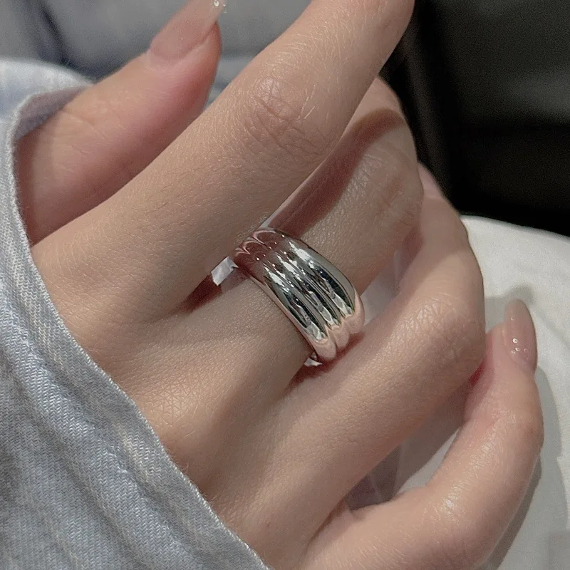 925 Silver Stacked Band Ring Vintage Minimalist Layered Stacking Jewelry Gift for Women