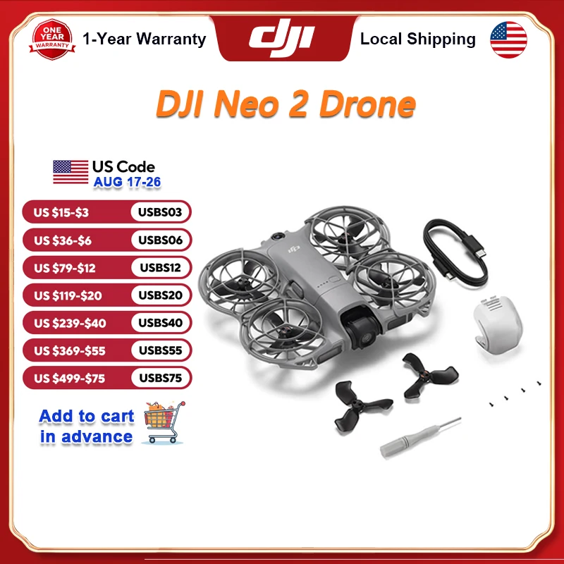 Drone Video Production - Drones DJI NEO 2 4K com