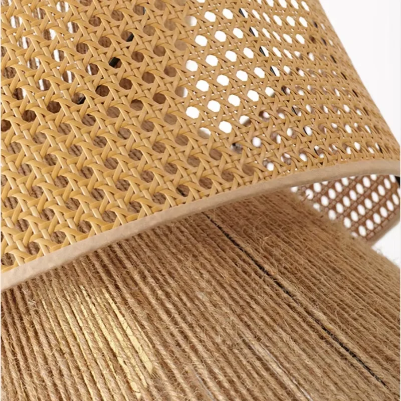 Handmade 40/50/60CM Rustic Style Chandeliers Design Pendant Lights Top Selling Rope Hanging Home Lighting Decor