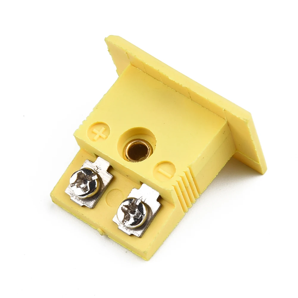 Set K Type Thermocouple Miniature Socket and Panel Mount Alloy Connector Compatible with Thermocouple Wire Assemblies
