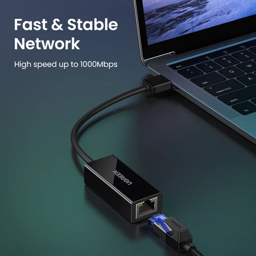 Imagen 2 del producto UGREEN-adaptador Ethernet USB 3,0, tarjeta de red a RJ45 Lan para PC, Windows 10, Mi Box Xiaomi 3/S, Nintendo Switch