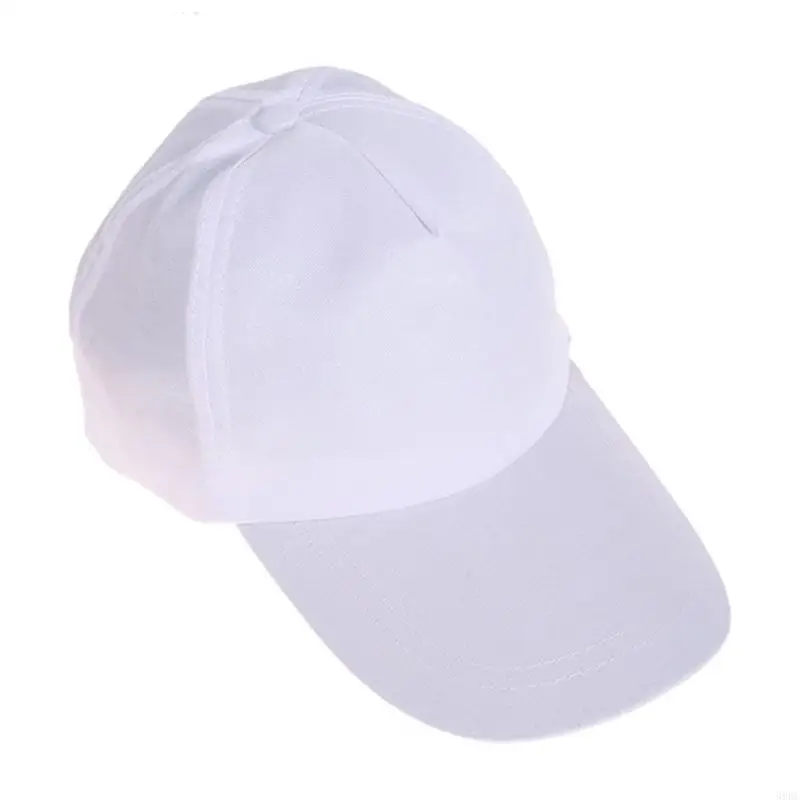 

39BC Washable White Cotton Childrens Drawing Hat Art Projects Artistic Design Baseball Hat