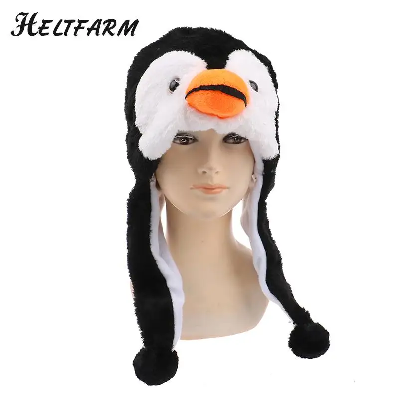 1PC Cartoon Animal Penguin Mascot Plush Warm Cap Hat Warmer Cartoon Animal Penguin Mascot Plush Warm Cap Hat Warmer