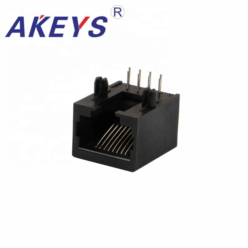 10PCS 56-10P8C Single port 90 degree 10P8C with internal transformer RJ45 Connector