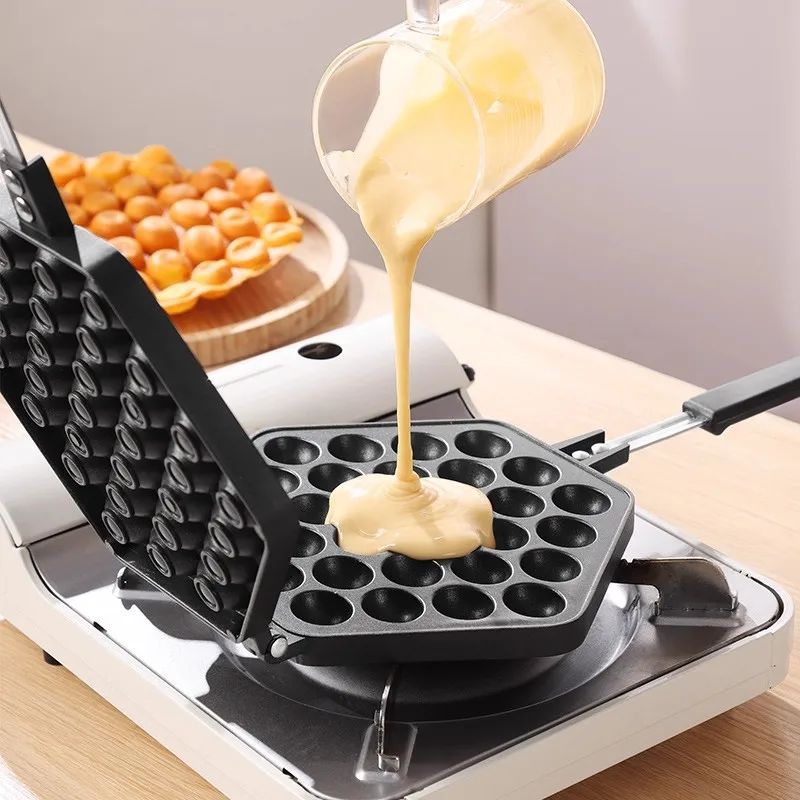 家庭用エッグワッフルマシン型 商業用ベーキングトレイマシン 商業用ガス・電気エッグワッフルケーキマシン