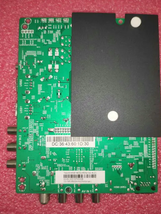 ZP.T9255.818R00 T9255M5818C03B05  LED WiFi network TV motherboard WORKING  GOOD  FOR  512M+4g 33--58v 600MA