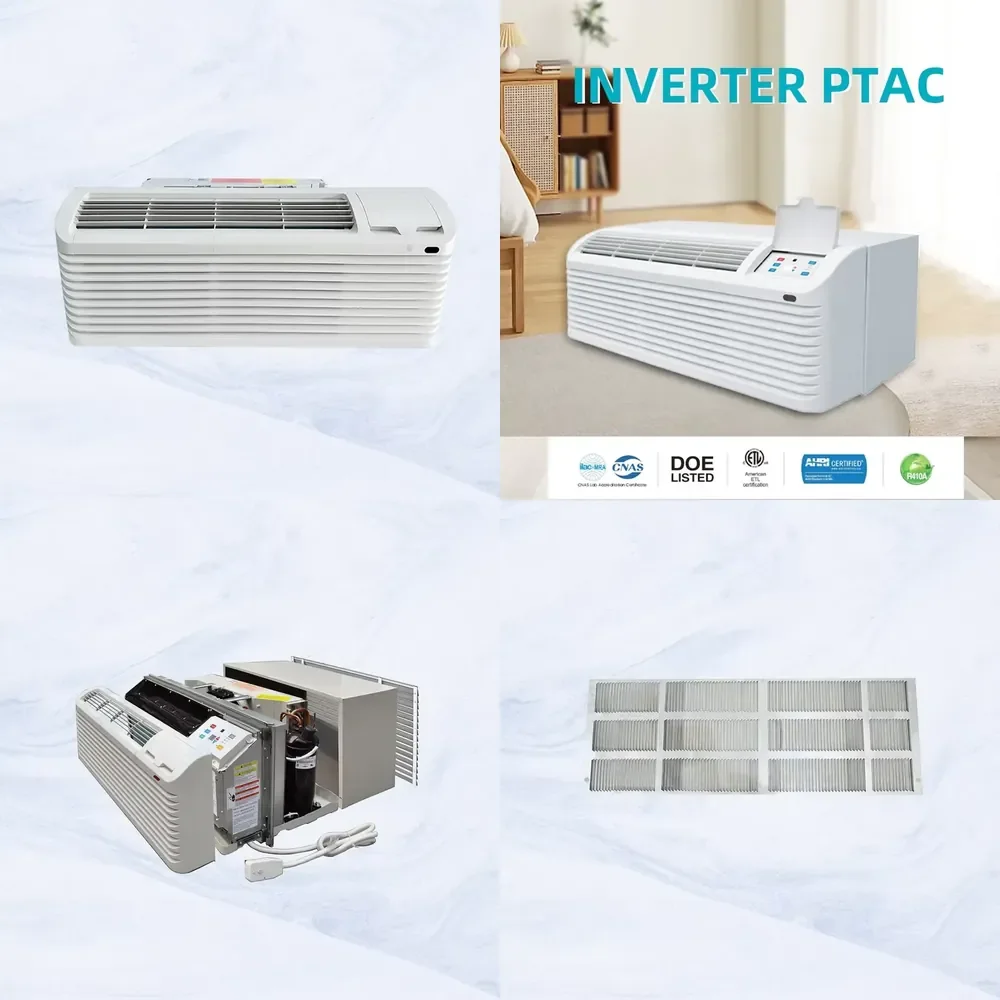 

Stocks USA PTAC PTHP Units for Hotel With 6.6Ft Cable and Lcdi Plug 230V 12000BTU Electric Heater Heat Pump Units