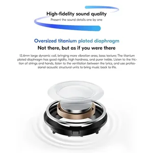 Xiaomi-Earaca Redmi Buds 5, Bluetooth 5.3, Hủy nhiễu chủ động, pin kéo dài 40h, kết nối thiết bị kép, 46dB 12 Batista tai nghe bán hàng chính - №4