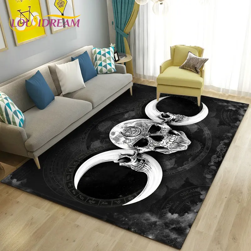 Ouija Tarot เวทมนตร์ Gothic พรมพรมพรมสำหรับห้องรับแขกห้องนอนโซฟาพรมเช็ดเท้าตกแต่ง,เด็กเล่น Non-Slip