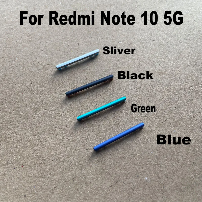 For Xiaomi Redmi Note 10 10T 5G Side Keys Power Volume Button Buttons Switch On Off Replacement Repair Parts