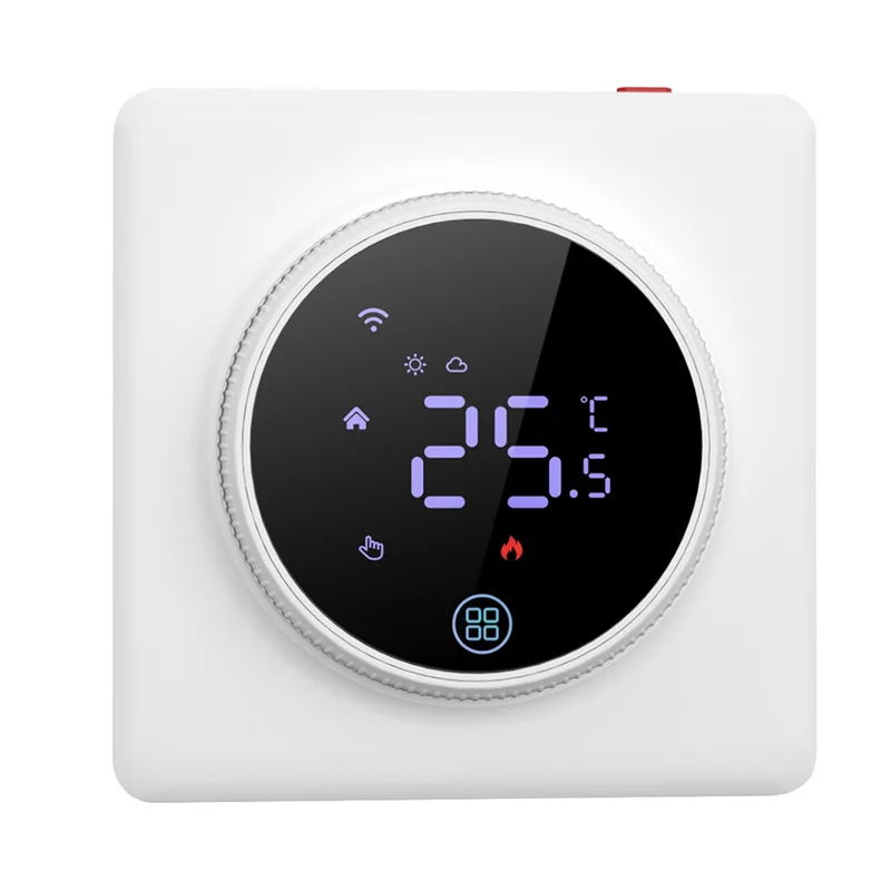 

ABKQ-Tuya Wifi Knob Thermostat With Voice Control, Remote Control, App, Programmable Switch 3A Water Heating/Wall-Mounted Boiler