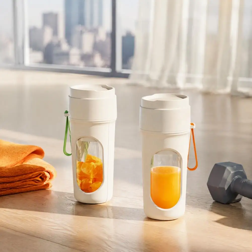 Portable Mini Juice Blender USB Rechargeable Wireless Fruit Juice Cup Smoothie Maker with 12 Blade for Home Travel Use