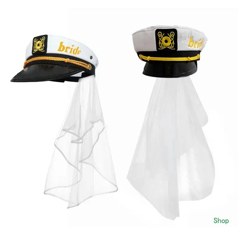 

Dropship Captain Hat Costume Marine Hat with Veil for Costume Accessory