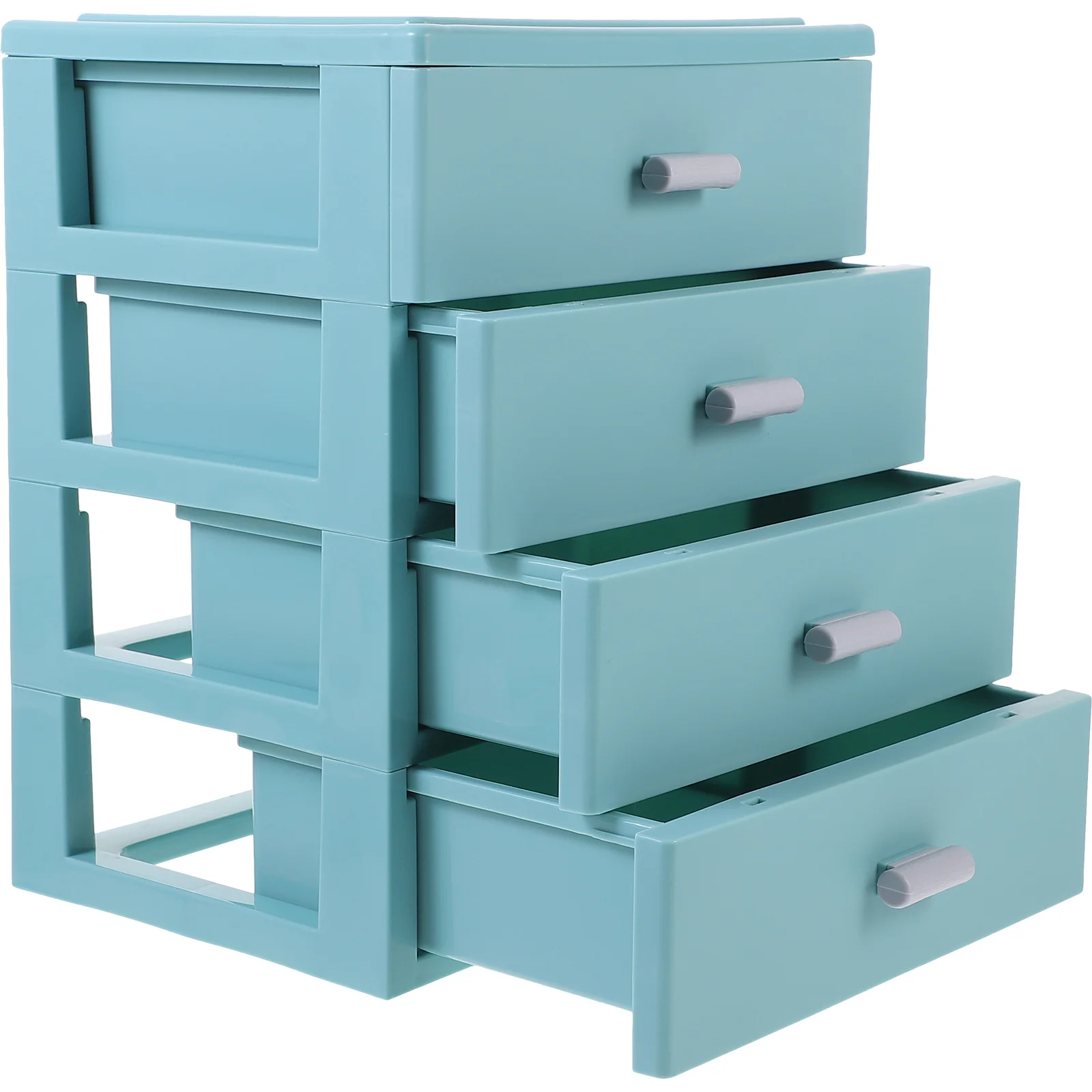 Storage Box Multi-function Desk Organizer Desktop with Drawers Tabletop Office Filing Cabinet Style Stationery Case