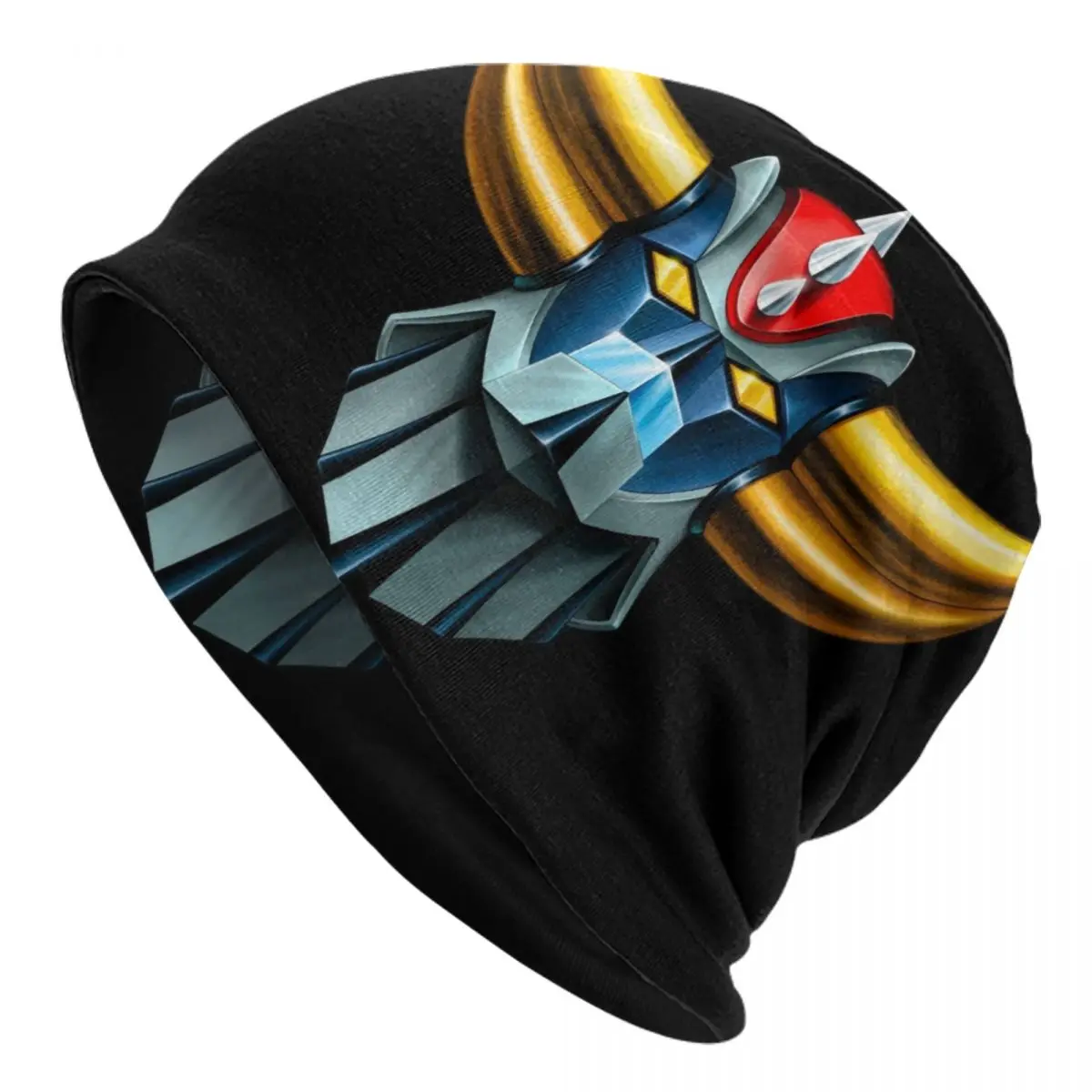 UFO Robot Grendizer Goldorak Skullies Beanies Caps Cool Winter Warm Women Men Knitted Hat Unisex Adult Mazinger Z Bonnet Hats