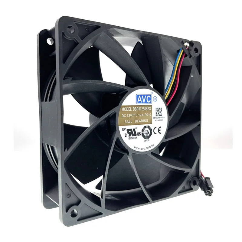 

Refurbished Miner Mining Cooling Fan 7000RPM High Speed 120mm 12cm 12038 1238 12V Dual Ball 120X120X38mm DBPJ1238B2G GPU Miner