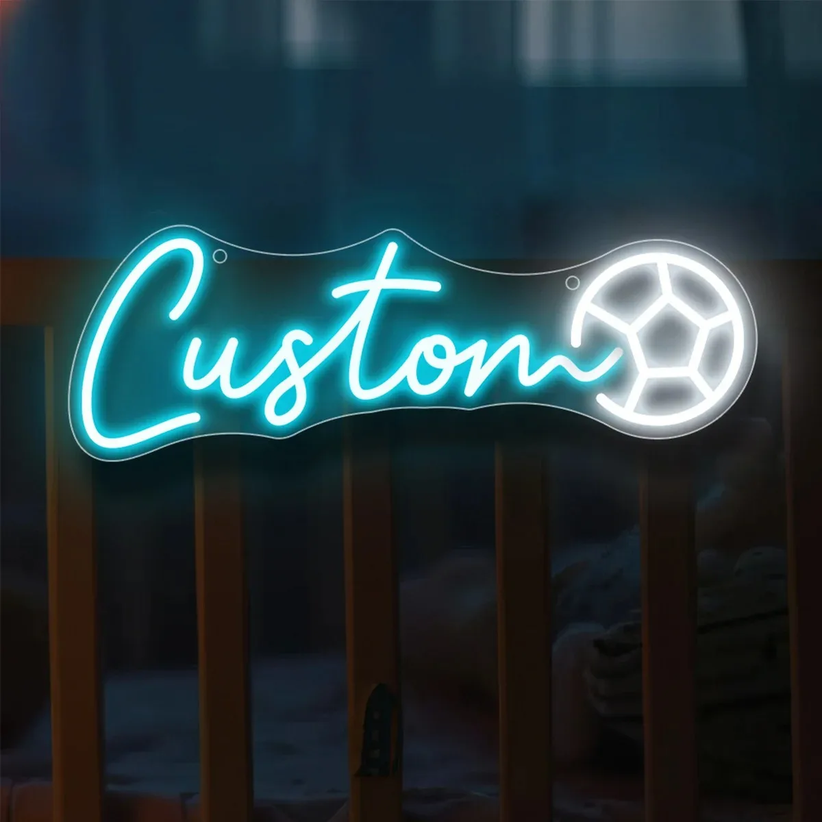 

Custom USB-Powered Soccer Ball Neon Sign football Wall Decor for Birthdays Living Rooms & Bedrooms Perfect Gift for Sports Fans