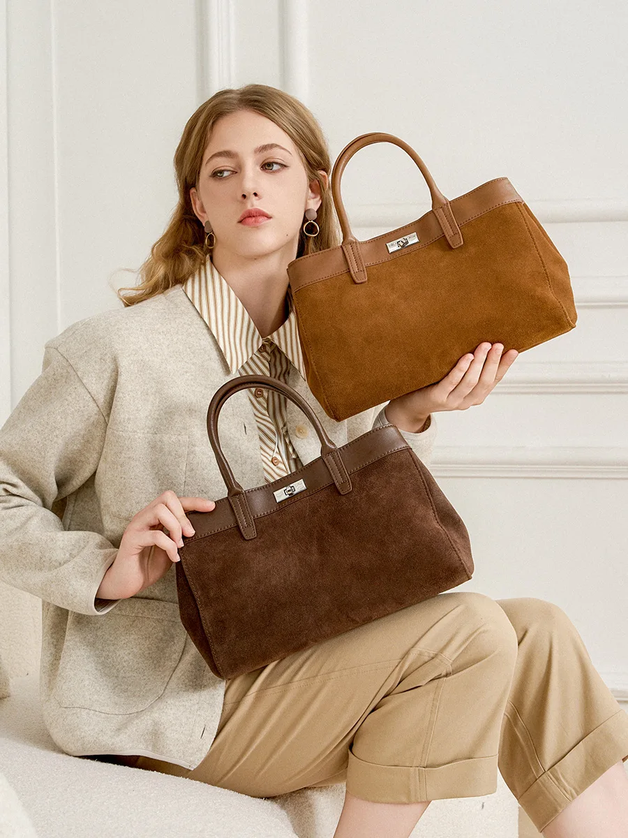 YANATARI Wholesale Genuine Leather Large Capacity Minimalist Tote Bag Women Leather Luxury Crossbody Bag Handbag Shoulder Bag