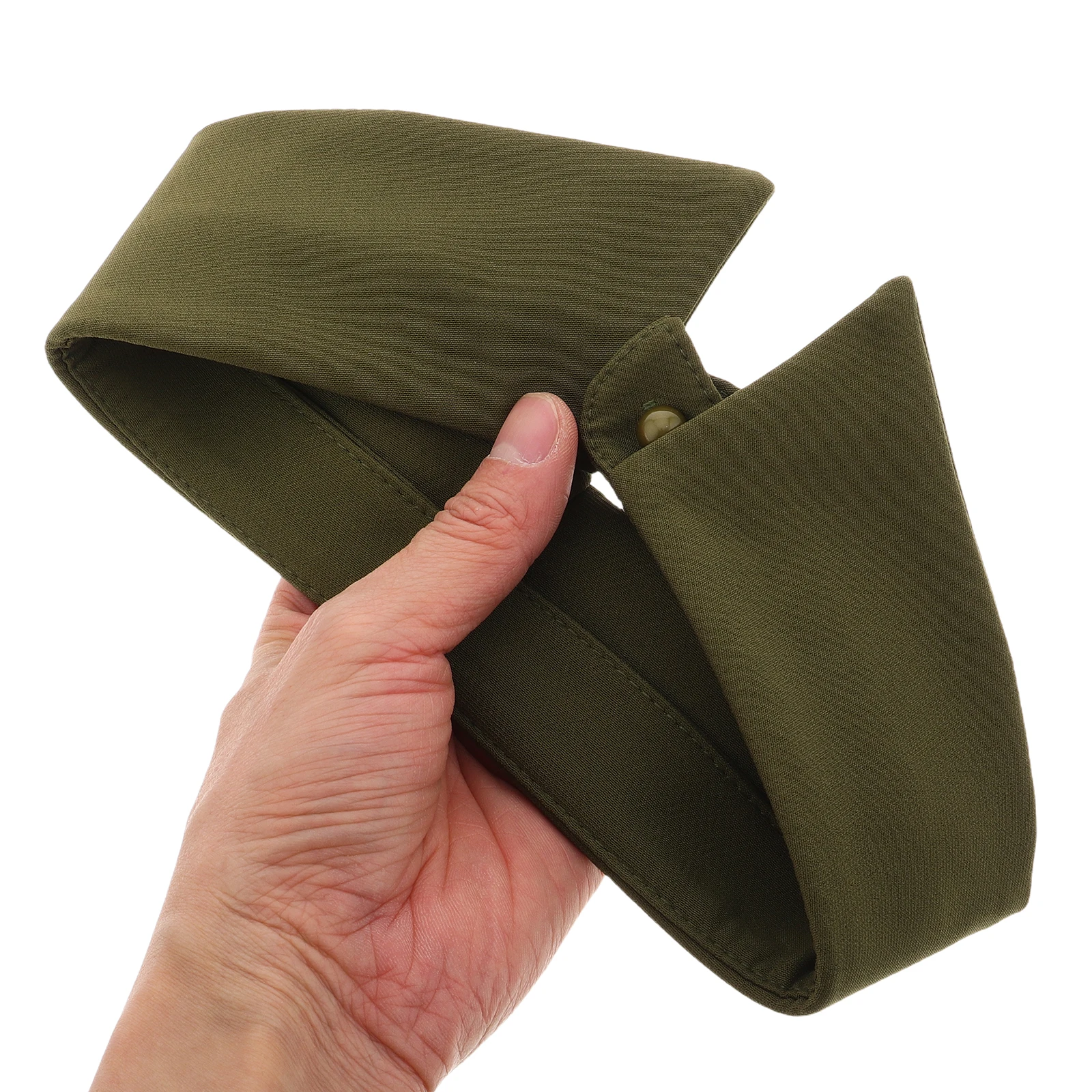 

Military Green Fake Collar Women Stylish Detachable Dickey Faux Shirt Accessory Breathable Neckline Design For Office Party