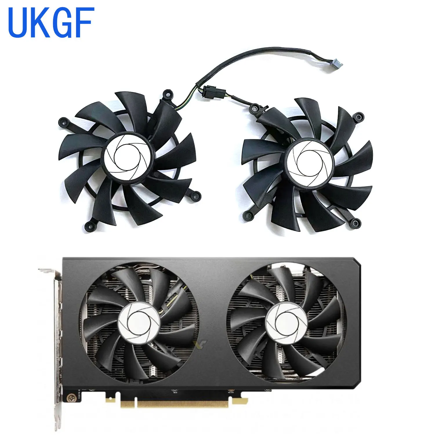 

New 82MM 4PIN HA9015H12SC-Z DC 12V 0.55A for MSI GeForce RTX3060ti 3070 LHR 8GB Dual Fan OC Mechanic Graphics Card