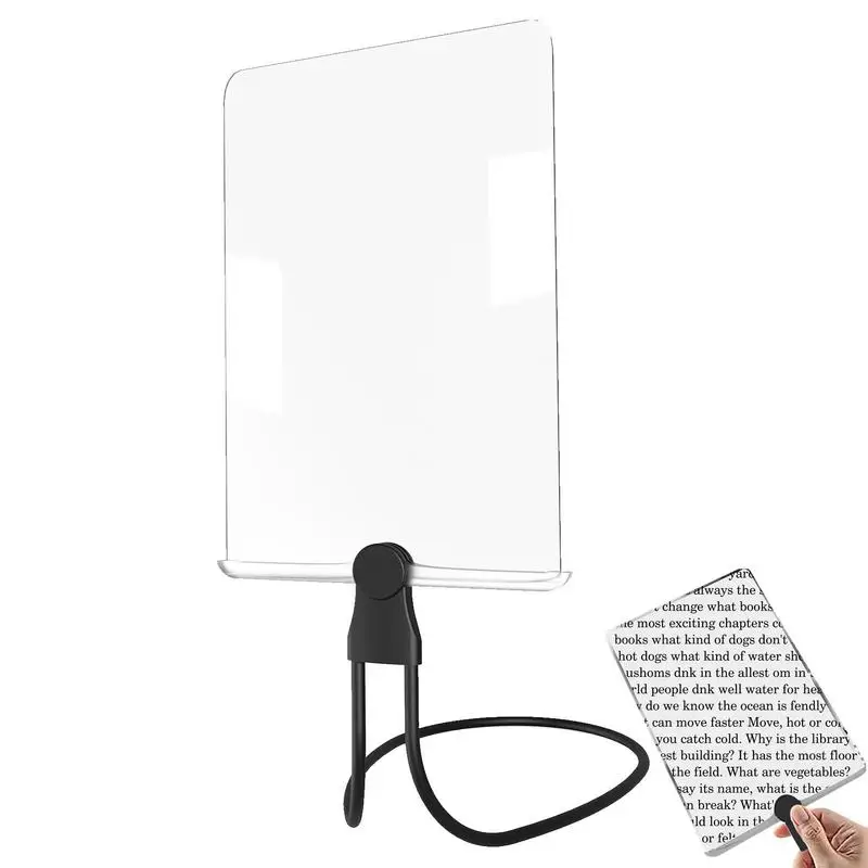 Grande Lupa Página Página Cheia Vidro Leitura Aid Lens Lente Fresnel Mãos-livres 3x