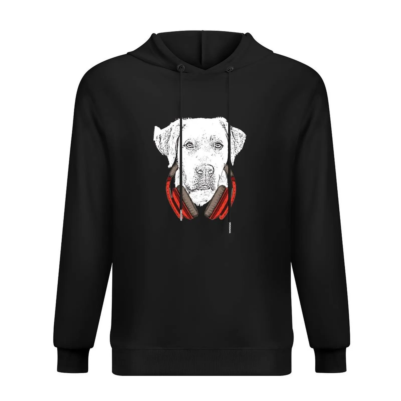 

Barney my Labrador with Headphones Hoodie korean style clothes korean autumn clothes male clothes mens designer hoodie