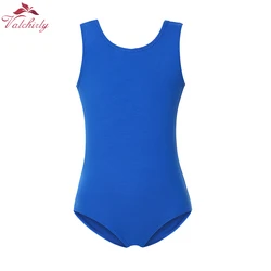 Ballett Trikot Kleinkind Futter Bodysuit Outfit Kinder tanzen tragen Spandex Baumwolle ärmellose Gymnastik Tanz kostüm für Mädchen