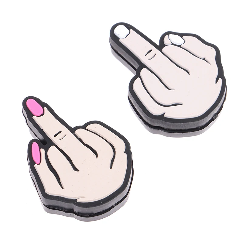 

（Summer6）Middle Finger Tennis Racket Vibration Dampener Shock Absorbing Soft Silicon Racket Damper