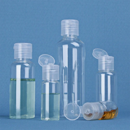 50/100 Uds 5ml 10ml 15ml 20ml 30ml 50ml botellas de plástico para loción y champú botella transparente para apretar para artículos esenciales de viaje