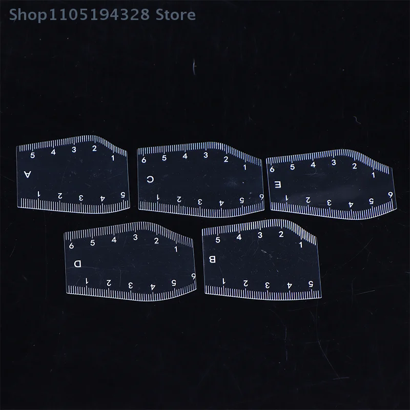 [MP] 5 unidades de estêncil modelador de sobrancelha durável portátil modelador de sobrancelha instantâneo desenho régua de design de sobrancelha presente