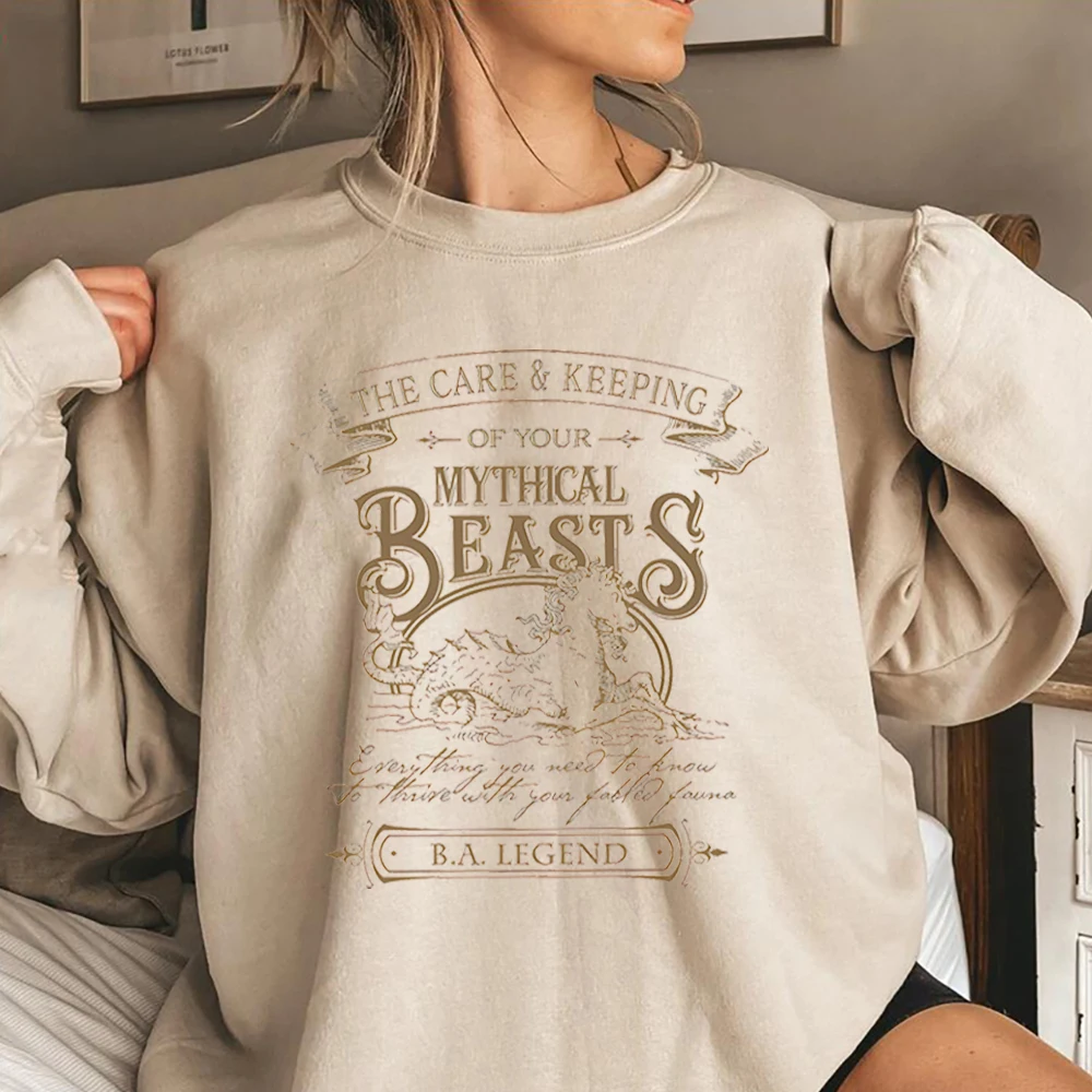 2026 Mythical Sweatshirt Greek Mythology Bookish Shirt Fantastic Beasts HP Wizard Jumper Magic School Witch Creatures Sweatshirt