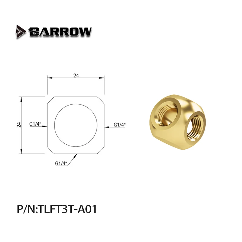 BARROW TLFT3T-A01 /Cubic Adaptors G1/4