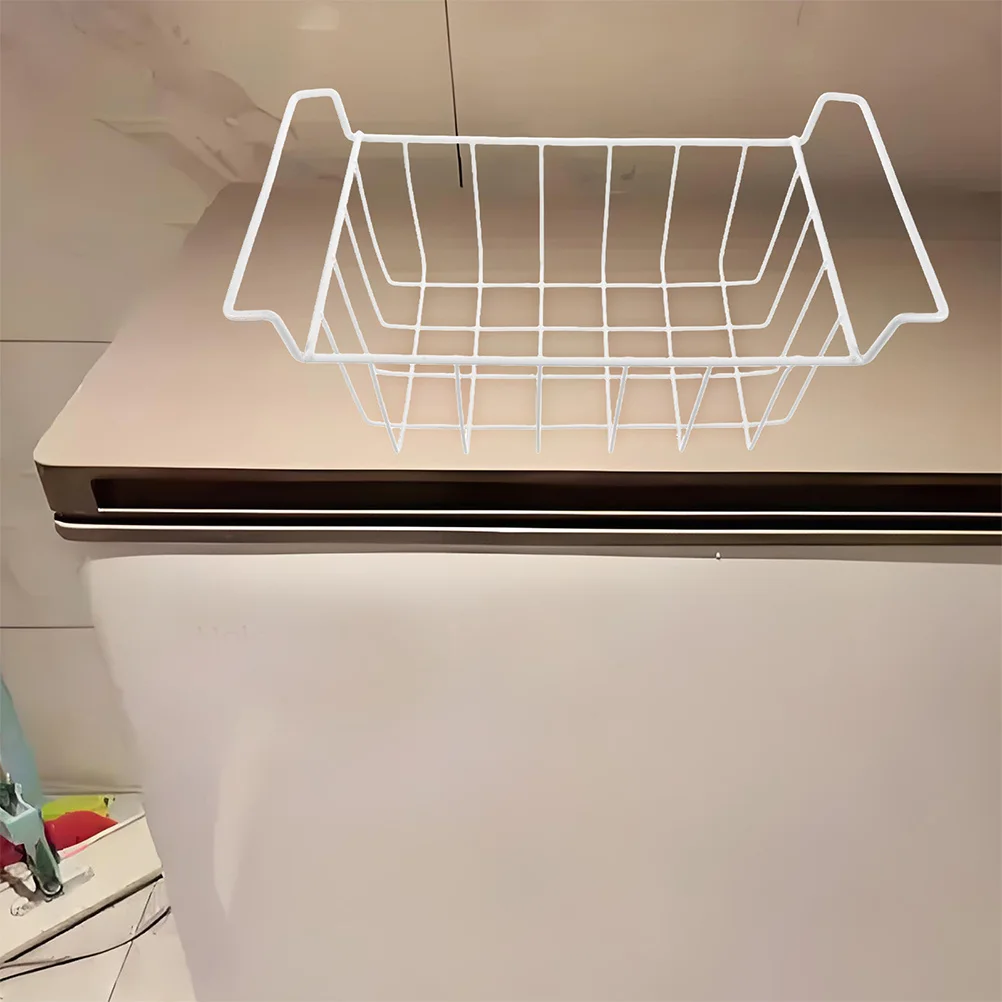 

Chest Freezer Organizer Bins Stackable Basket Handle Deep Refrigerator Hanging Storage Rack Internal Partition Container Bottom