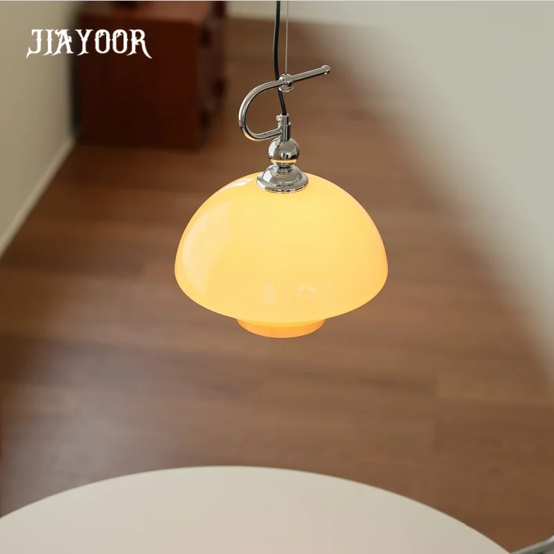 Vintage Bauhaus restaurant chandelier sunset cream style high-end dining table bar counter bedroom bedside jadeite sunset light