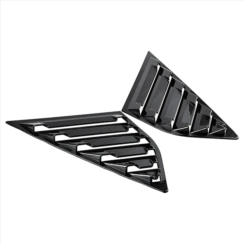 Rear Quarter Window Louvers For Ford Focus MK3 Hatchback 2012-2018 Spare Parts Car Tunning Panel Side Air Vent Cover