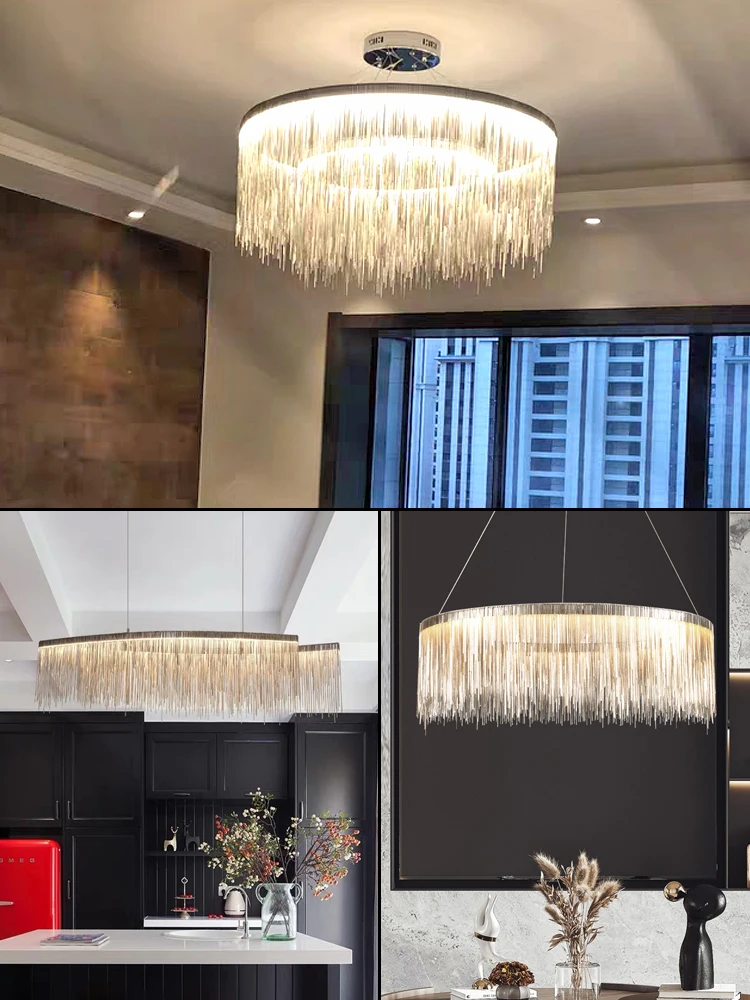 New Modern LED Chandelier Minimalist Restaurant Lamp Coffee Shop Creative Personality Villa Art Fixtures Drop Shipping