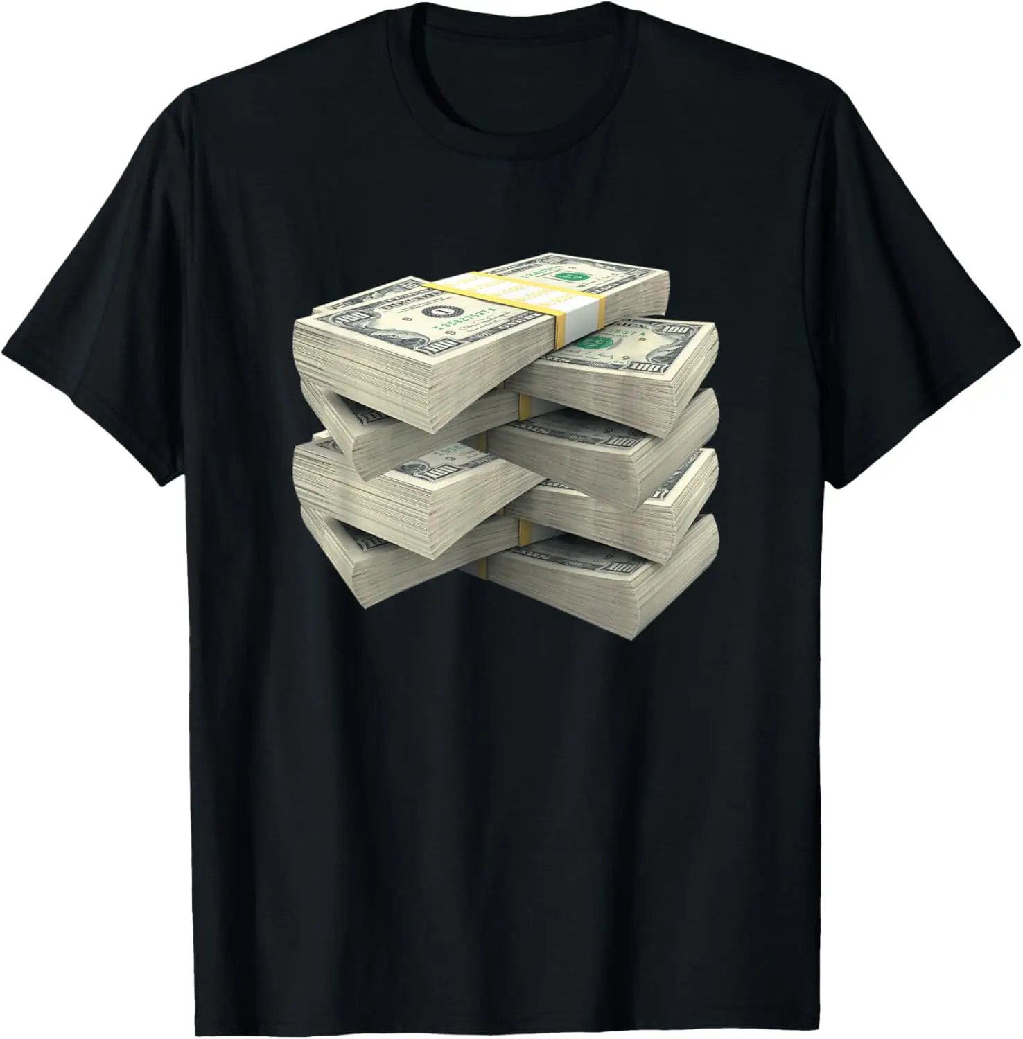 Stack of Money Funny Rich Entrepreneur Shirt Dollar Tee Gift T-Shirt