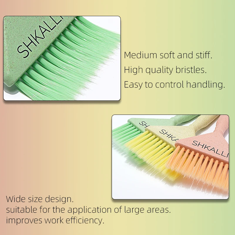 Professional hair salon hair coloring tools Balayage brush for hair coloring Soft bristles hair dye brush from SHKALLI