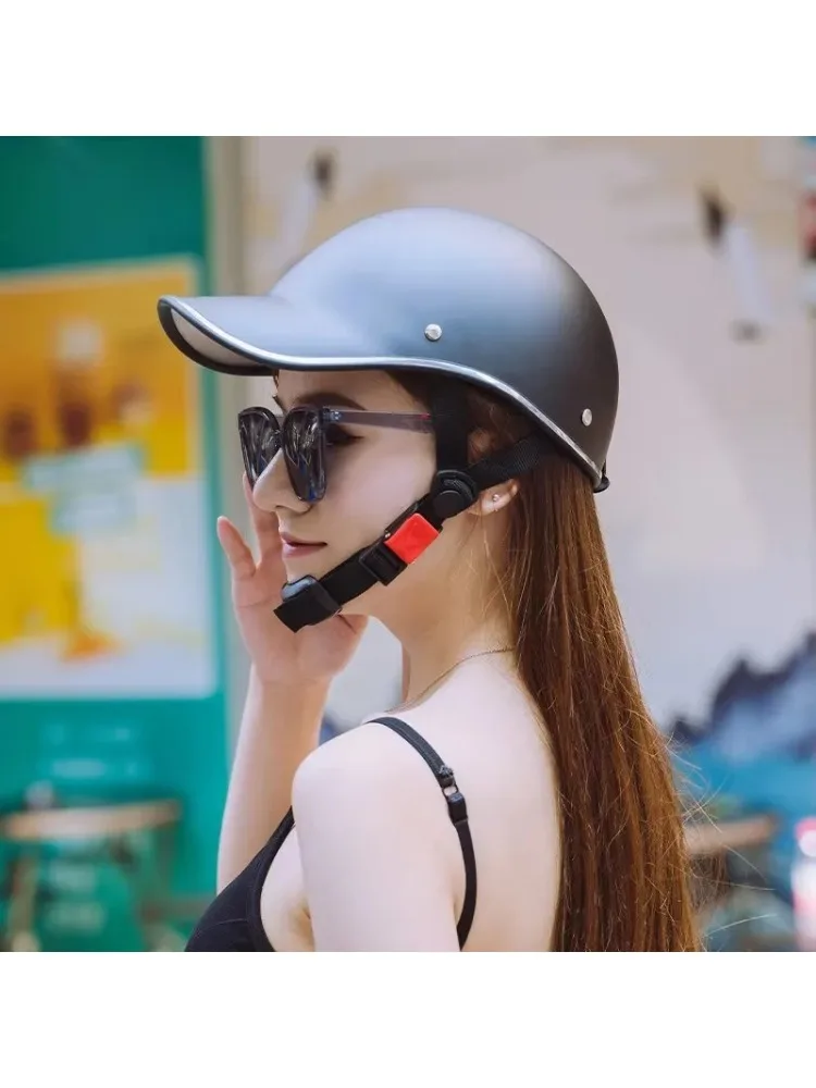 AliExpress NONE Skin Friendly Retro Bicycle Helmet Baseball Cap Design Comfortable Breathable Adjustable Strap Lightweight for Adults Cycling